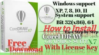 How to Install  Corel Draw Graphics Suite X7  All Windows Support  System Support bit 32 bit 64 [upl. by Darci]