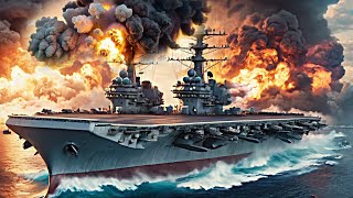 Today RUSSIAN aircraft carrier carrying NUCLEAR was sunk by US f16 [upl. by Woodie]