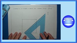 COSTRUZIONE DI UN QUADRATO A PARTIRE DALLA DIAGONALE 266 [upl. by Vez]