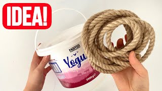 You Should See What I Made With Jute Rope and Plastic Bucket [upl. by Froemming]