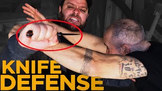 How to Disarm a KNIFE Attacker  Self Defense Techniques [upl. by Edris757]