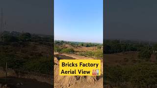 Brick Kiln from Above A Unique Aerial Perspective  Shorts brickindustry brick brickmaker vlog [upl. by Atiuqram410]