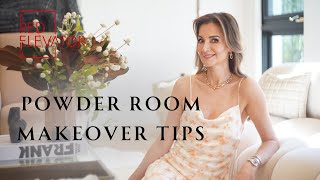 ULTIMATE POWDER ROOM REFRESH PRO TIPS FOR A STYLISH MAKEOVER  RED ELEVATOR [upl. by Quintus803]