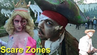 Walibi Fright Nights 2018  Scare Zones  Eddie de Clown  Monster  Halloween Fright Nights Walibi [upl. by Nay]