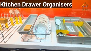 Kitchen Basket Types 2020  Part 3 New Godrej Drawer Organisers for Innotech amp SS Wire Basket [upl. by Fidelia]