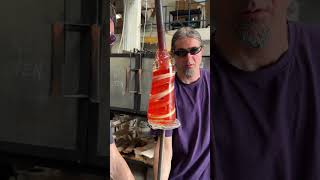 🔥How Glassblowers Create Colorful Patterns art murrine glassblowing gibbonsglass [upl. by Ylle]