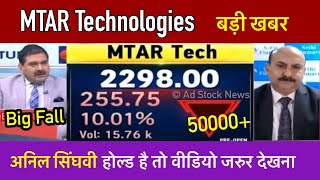 MTAR Technologies share latest newsAnil singhvi Mtar technologies share latest news today [upl. by Taddeusz719]