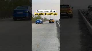 Virtus GT vs TRoc Drag Race  Ye kuch bawaal hi chiz hai  Dragstar MotoVlogs  dragrace virtus [upl. by Ltsyrk]