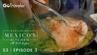 Exploring Mexicos Kitchen with Rick Bayless  S3E3  Seared Pork Chops with Roasted Poblano [upl. by Pergrim]