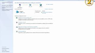 Windows 7  Centro de redes y recursos compartidos [upl. by Gautious]