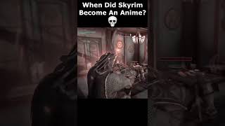 When Did Skyrim Become An Anime 💀 skyrim skyrimanniversary elderscrolls shorts [upl. by Maynord]