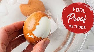 How to Peel Boiled Eggs Easily  Tested 3 Best Methods [upl. by Bondy]