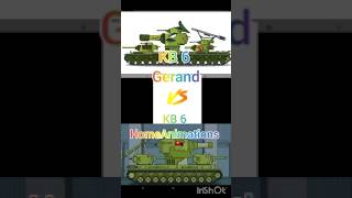 KB 6 vs KB 6 Gerand HomeAnimations tanks shorts [upl. by Akirehs]