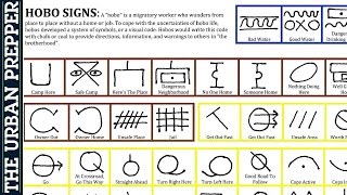 Hobo Signs Survival Communication Symbols by TheUrbanPrepper [upl. by Refotsirc21]