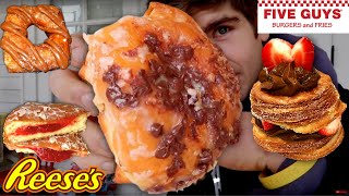 BEST DONUTS IN LA︱Epic Gourmet Donuts IMPOSSIBLE Hollywood Sign Hike amp FIVE GUYS Mukbang [upl. by Anastice]