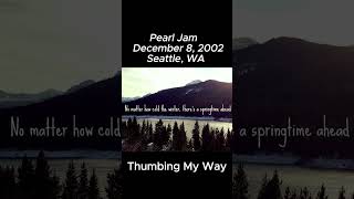 Pearl Jam Thumbing My Way 12802 Seattle WA music pearljam rock concert alternative pj 1k [upl. by Eixel]