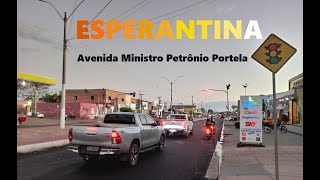 semaforo  Avenida Ministro Petrônio Portela Esperantina  Piauí esperantina trafficlight [upl. by Lednik]