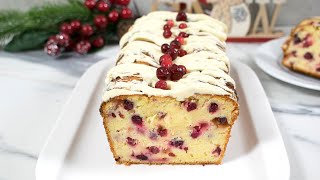 If you have 10 minutes make this Cranberry Orange Pound Cake [upl. by Tnert]