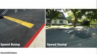 Difference Between a Speed Bump and Speed Hump [upl. by Nimajeb]