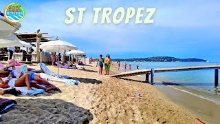 Beach Walk Saint Tropez 4K 💛 French Riviera 2023🧡 [upl. by Aiuqal]