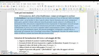 esercizio bullismo e cyberbullismo [upl. by Amoihc]
