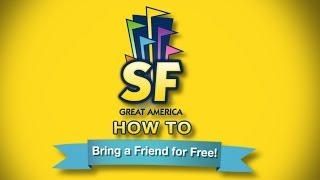 How to Bring a Friend Free at Six Flags Great America [upl. by Parik909]