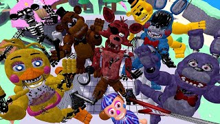 ENTERING ALL FNAF ANIMATRONIC FNAF SECURITY BREACH RUINED DLC In Garrys Mod [upl. by Hut107]