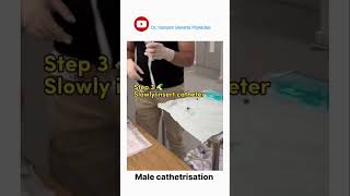 Male catheterisation 💉 catheter insertion malecatheterisation ytshorts viralshort [upl. by Ephrem]