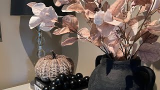 NEW 2024 FALL DECORATE WITH ME MODERN COZY NEUTRAL FALL DECOR decoratewithme [upl. by Nwahs]