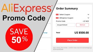 AliExpress Promo Code 2024  Get up 50 Coupon AliExpress Working [upl. by Enoj]