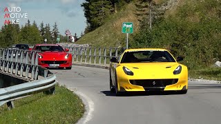 Ferrari F12TDF full throttle in the Swiss Alps [upl. by Asinla]