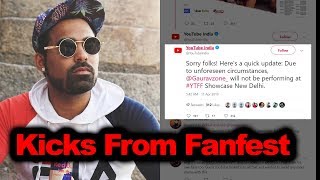 GAURAVZONE KICKED OUT FROM YOUTUBE FANFEST DELHI 2019 [upl. by Hsuk]