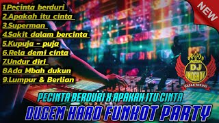 DUGEM HARD FUNKOT 2024  PECINTA BERDURI X APAKAH ITU CINTA  FULL DJ LAGU MELAYU PALING ENAK [upl. by Gan]