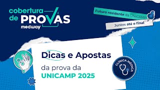 Dicas e Apostas para a prova da UNICAMP  Clínica Médica  Cobertura de Provas Medway [upl. by Hayton]