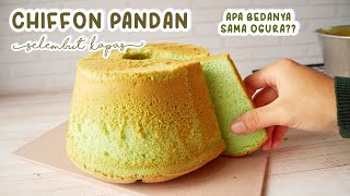 PANDAN CHIFFON CAKE SELEMBUT KAPAS  JUAL 50rb [upl. by Zindman961]