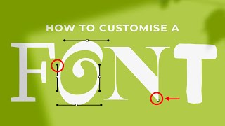 How to Customize a Font in Adobe illustrator [upl. by Bowles157]