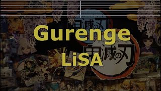 Karaoke♬ Gurenge  LiSA Demon Slayer [upl. by Isidoro896]