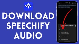 How to Download Speechify Audio 2024  Install Speechify Audio [upl. by Ldnek]