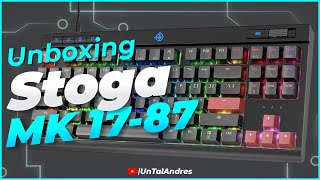 Teclado Mecanico STOGA MK1787 KEYS Unboxing en español  2021 [upl. by Kuska395]