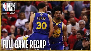 WARRIORS vs RAPTORS  Golden State Ties Up The Series  NBA Finals Game 2 [upl. by Ydde537]