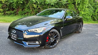 2017 INFINITI Q60 Red Sport wINFINITI Performance Exhaust POV Test DriveReview [upl. by Salomone525]