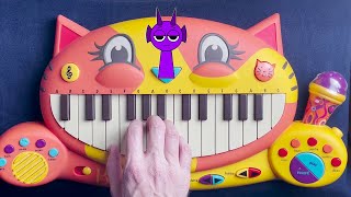 DURPLE THEME INCREDIBOX SPRUNKI  Normal Vs Horror ON A CAT PIANO [upl. by Samford]