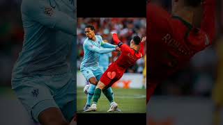 Ronaldo VS Van Dijk football cr7 viral goat funny fupシ [upl. by Ogg401]