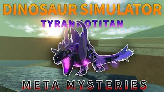 Dinosaur Simulator  Tyrannotitan Meta Mysteries  What Is the best Tyrannotitan Skin [upl. by Kwok]