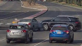 Careless Driver Crashes Running Red Light [upl. by Nnaasil]