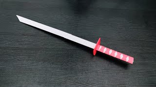 comment faire un katana en papier papier [upl. by Alvita881]