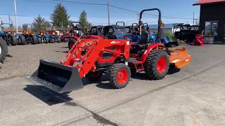 KIOTI CK4010 HST Tractor  Woods BB60X Brushbull [upl. by Hasen]