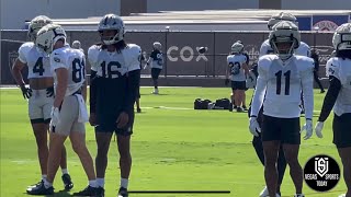 JAKOBI MEYERS TRE TUCKER LEAD RAIDER RECEIVERS W DAVANTE ADAMS OUT PRACTICE FOR BRONCOS AWAY GAME [upl. by Lavina]