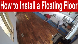 How to Install an Engineered Hardwood Floating Floor with Finishing Tips [upl. by Gahl]