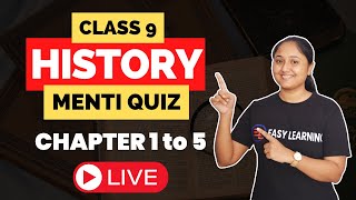 Class 9 History  Chapter 1 to 5  Menti Quiz  Nilima Roy [upl. by Langley]